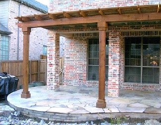 Arbor w/Flagstone Patio