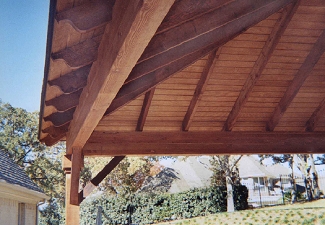 Scrolled rafter ends