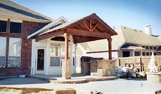 Gable style patio cover