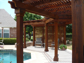 Arbor with Lattice